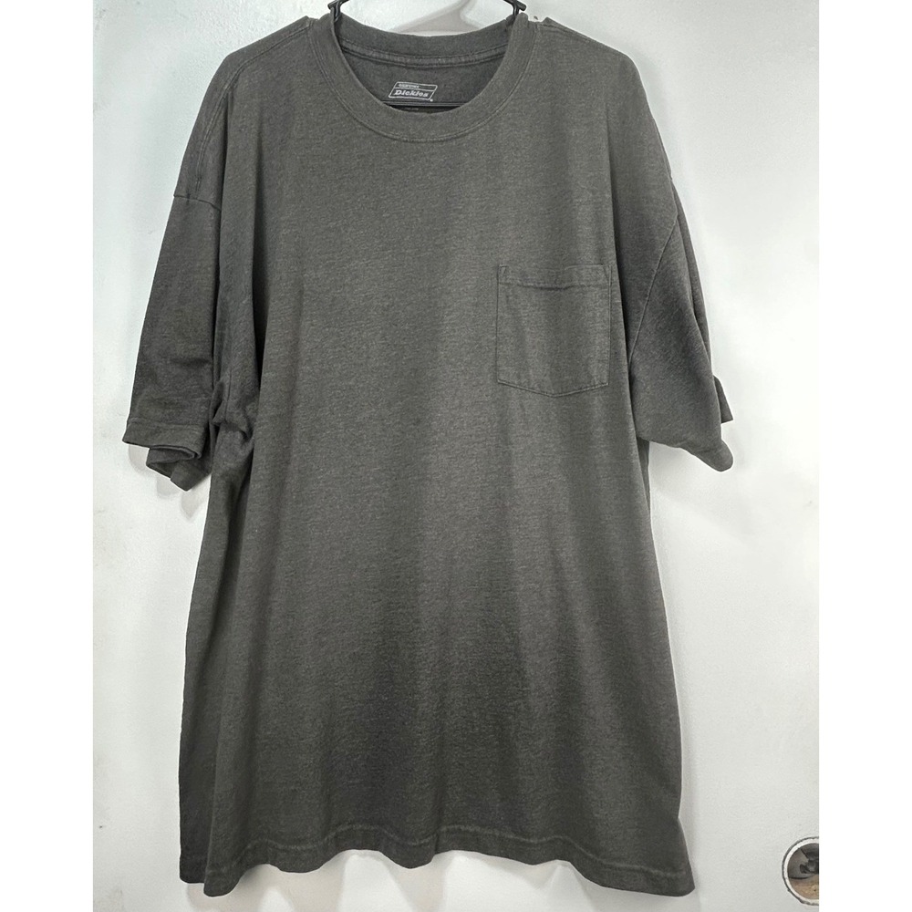 Genuine Dickies Mens 2XL Short Sleeve Pocket T-Shirt Charcoal Gray  Workwear